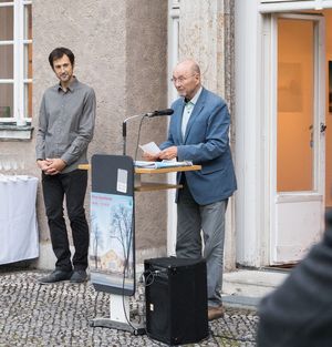 Wolfgang Lück bei der Rede zum 12. Darmstädter Stadtfotografen